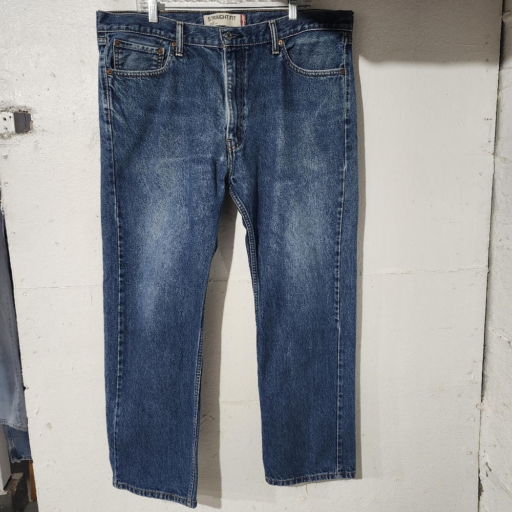 Levi 505‎ Straight Fit Men's Blue Jeans Size 40 X 30